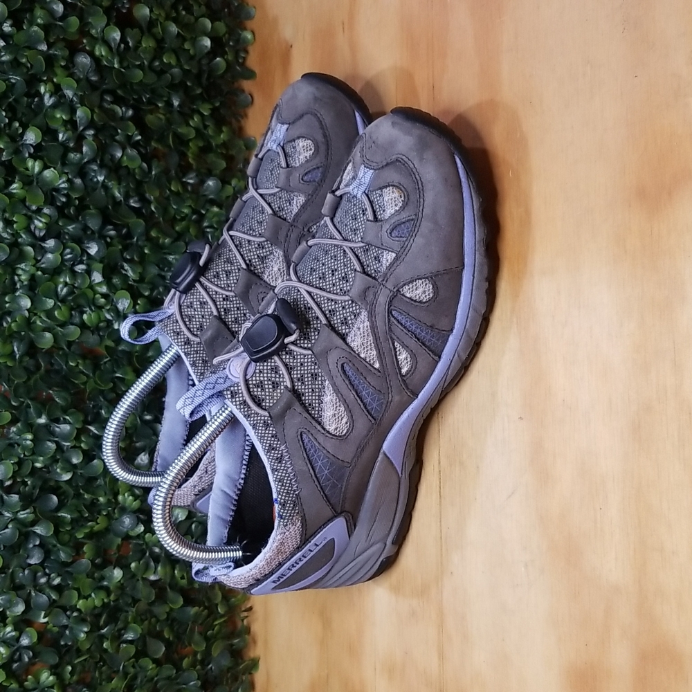 Merrell Avian Athletic Hiking Shoes | Size 8 (Womens) | Gray and Blue